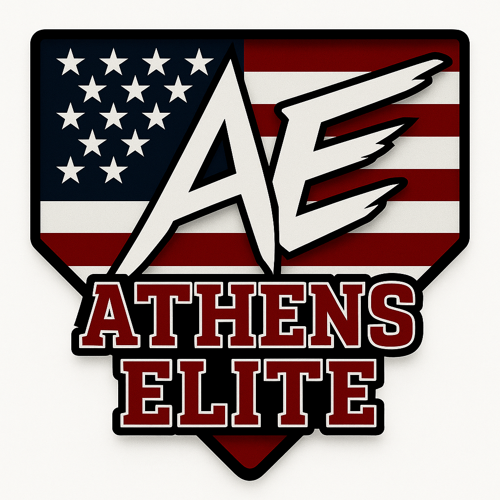 Athens Elite Baseball (AE) Logo